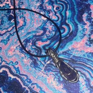 Amethyst crystal necklace